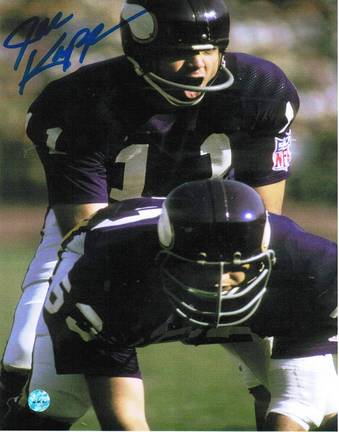 Joe Kapp Autographed "Under Center" Minnesota Vikings 8" x 10" Photo