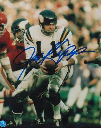 Joe Kapp Minnesota Vikings Autographed 8" x 10" Photograph (Unframed)