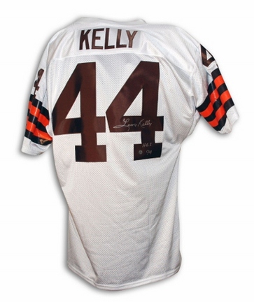 Leroy Kelly Cleveland Browns Autographed Throwback Football Jersey Inscribed "HOF 94" (White)
