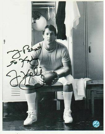 Jim Kelly Autographed Buffalo Bills 8" x 10" Photo Inscribed "My Best to Katy"