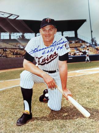 Harmon Killebrew Autographed Minnesota Twins 11x14 Photo Inscribed "HOF 84"