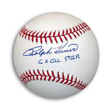 Ralph Kiner Autographed MLB Baseball Inscribed "6X All Star"