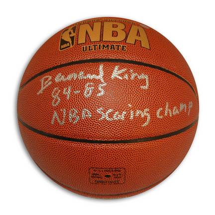 Bernard King Autographed Indoor/Outdoor Basketball Inscribed "84-85 NBA Scoring Champ"