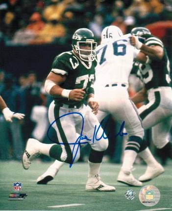 Joe Klecko New York Jets vs. Indianapolis Colts Autographed 8" x 10" Photograph (Unframed)