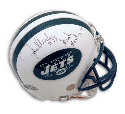 Joe Klecko New York Jets Autographed Throwback Mini Football Helmet Inscribed "Sack Exchange" and "#73&qu