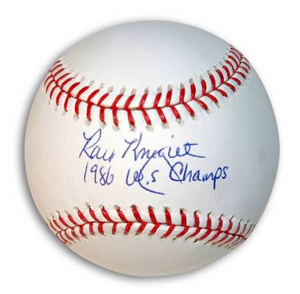 Ray Knight Autographed Baseball Inscribed "1986 WS Champs"