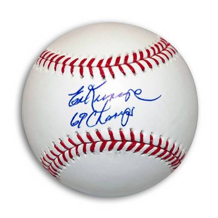 Ed Kranepool Autographed MLB Baseball Inscribed "69 Champs"