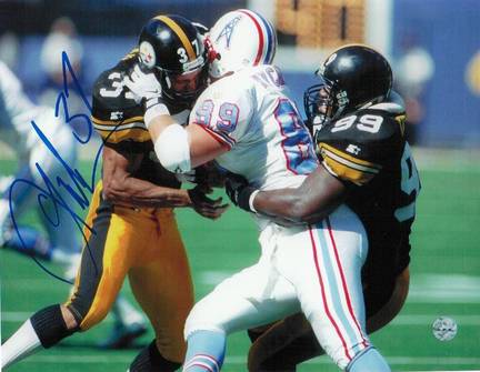 Carnell Lake Pittsburgh Steelers Autographed 8" x 10" Photograph (Unframed)