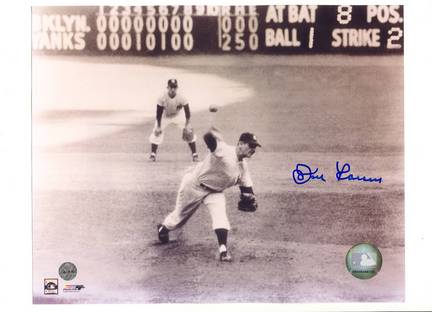 Don Larsen New York Yankees "Perfect Game" Autographed 8" x 10" Pitching Photograph (Unframed)