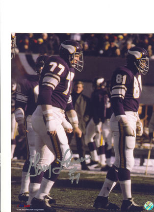 Gary Larsen Autographed Minnesota Vikings 8" x 10" Photograph (Unframed)