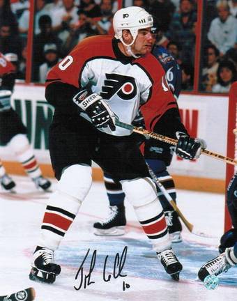 John LeClair Autographed "In Front of the Net" Philadelphia Flyers 8" x 10" Photo