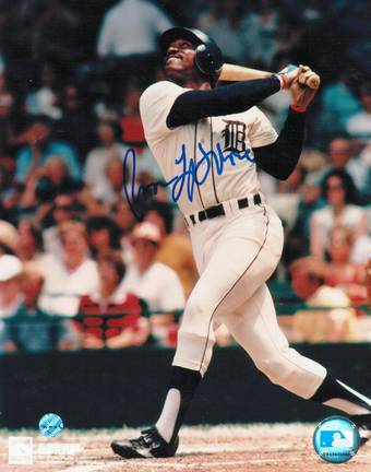 Ron LeFlore Autographed "Swinging" Detroit Tigers 8" x 10" Photo
