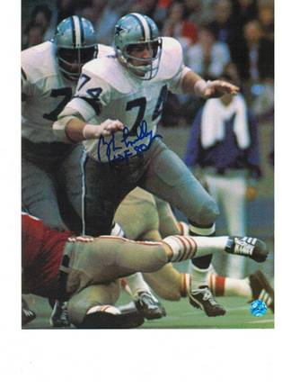 Bob Lilly Autographed "Vs 49ers" Dallas Cowboys 8" x 10" Photo