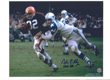 Bob Lilly Dallas Cowboys Autographed 8" x 10" Photograph Inscribed with "HOF 80" (Unframed)
