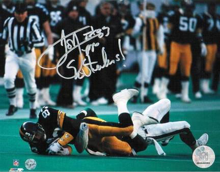 Louis Lipps Pittsburgh Steelers Autographed 8" x 10" Photograph Inscribed with "Go Steelers" (Unfram
