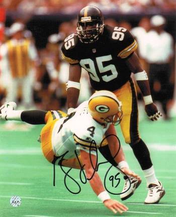 Greg Lloyd Pittsburgh Steelers Autographed 8" x 10" Photograph (Unframed)