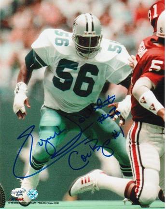 Eugene "The Hit Machine" Lockhart Autographed "Vs Cardinals" Dallas Cowboys 8" x 10" Photo