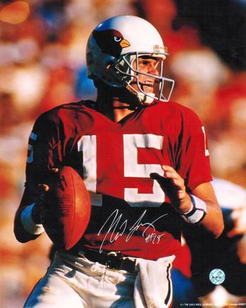 Neil Lomax Autographed "Back to Pass" St. Louis Cardinals (Football) 8" x 10" Photo