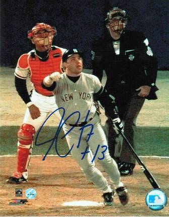 Jim Leyritz New York Yankees Autographed 8" x 10" 1996 World Series Photograph (Unframed)