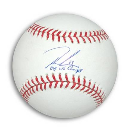 Ryan Madson Autographed MLB Baseball Inscribed "08 WS Champs"