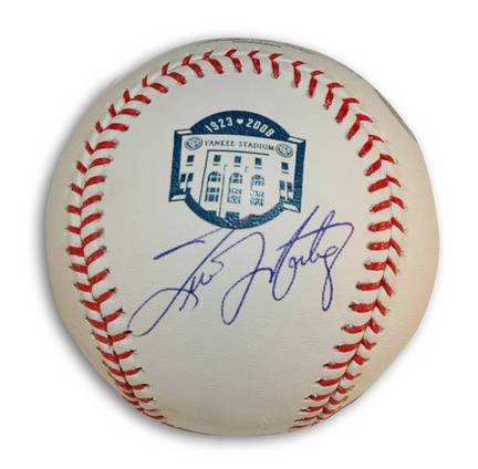 Tino Martinez Autographed Yankee Stadium Final Season Baseball