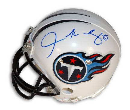 Derrick Mason Autographed Tennessee Titans Mini Football Helmet