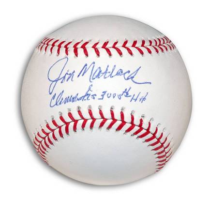 Jon Matlack Autographed MLB Baseball Inscribed with "Clemente's 3000th Hit"