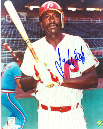 Gary Matthews Autographed Philadelphia Phillies 8" x 10" Photograph (Unframed)