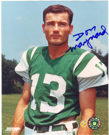 Don Maynard New York Jets Autographed 8" x 10" Photograph (Unframed)