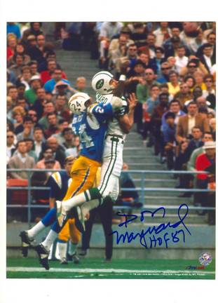 Don Maynard New York Jets Autographed 8" x 10" Photograph Inscribed with "HOF 87" (Unframed)