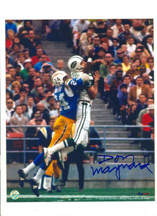 Don Maynard New York Jets Autographed 8" x 10" (Catching) Photograph (Unframed)