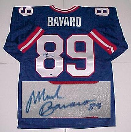 Mark Bavaro New York Giants NFL Autographed Throwback Jersey 