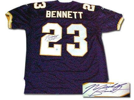 Michael Bennett Wisconsin Badgers Authentic  Autographed Jersey