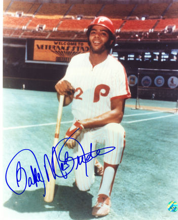 Bake McBride Autographed Philadelphia Phillies 8" x 10" Photograph (Unframed)
