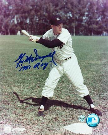 Gil McDougald New York Yankees Autographed 8" x 10" Unframed Photograph Inscribed with "1951 ROY"