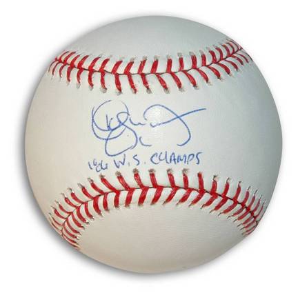 Roger McDowell Autographed Baseball Inscribed "86 WS Champs"