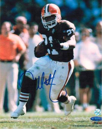 Eric Metcalf Cleveland Browns Autographed "Running" 8" x 10" Unframed Photograph