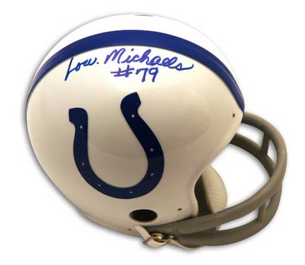 Lou Michaels Baltimore Colts Autographed Mini Helmet