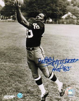 Bobby Mitchell Washington Redskins Autographed 8" x 10" Unframed Photograph Inscribed with "HOF 83"