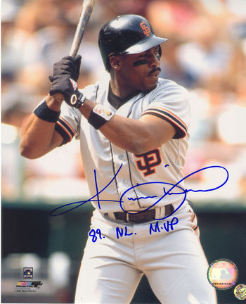 Kevin Mitchell Autographed San Francisco Giants 8" x 10" Photograph Inscribed with "89 NL MVP" (Unfr