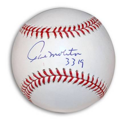 Paul Molitor Autographed MLB Baseball Inscribed with "3319"