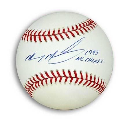 Mickey Morandini Autographed MLB Baseball Inscribed with "1993 NL Champs"