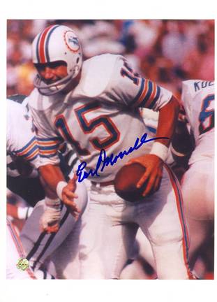 Earl Morrall Miami Dolphins Autographed 8" x 10" Photograph (Unframed)