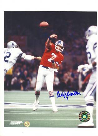 Craig Morton Denver Broncos Autographed 8" x 10" Photograph with "7" Inscription (Unframed)