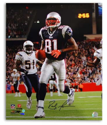 Randy Moss New England Patriots Autographed 8" x 10" Photograph (Unframed)