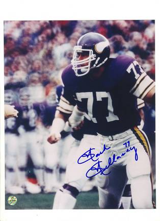 Mark Mullaney Minnesota Vikings Autographed 8" x 10" Photograph with "77" Inscription (Unframed)