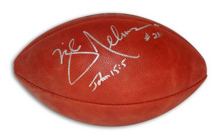 Mike Nelms Autographed NFL Football