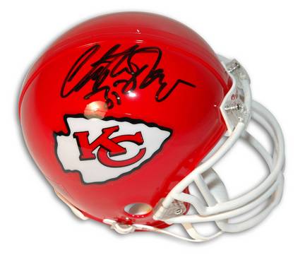 Christian Okoye Kansas City Chiefs Autographed Mini Helmet