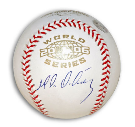 Magglio Ordonez Autographed 2006 World Series Baseball
