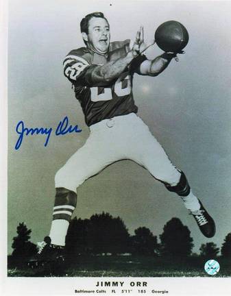 Jimmy Orr Baltimore Colts Autographed 8" x 10" Unframed Photograph